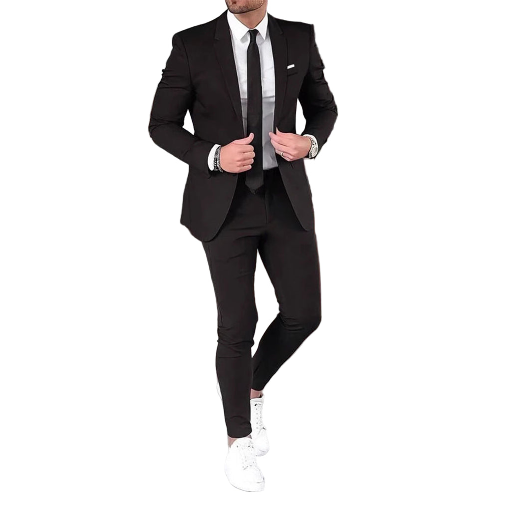 Slim-fit two-piece suit