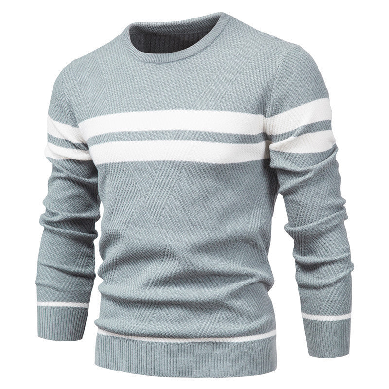 Pullover Multi-color Round Neck Men's European-style Sweater