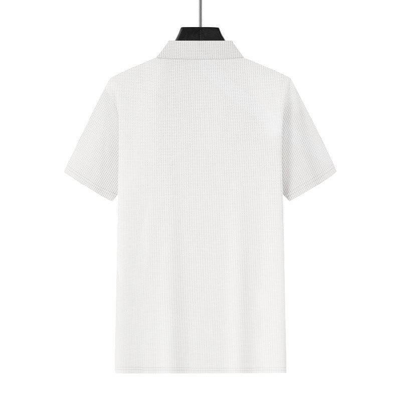 Men's Sports Polo Shirt, V-Neck, Short Sleeve, Lapel, for Men