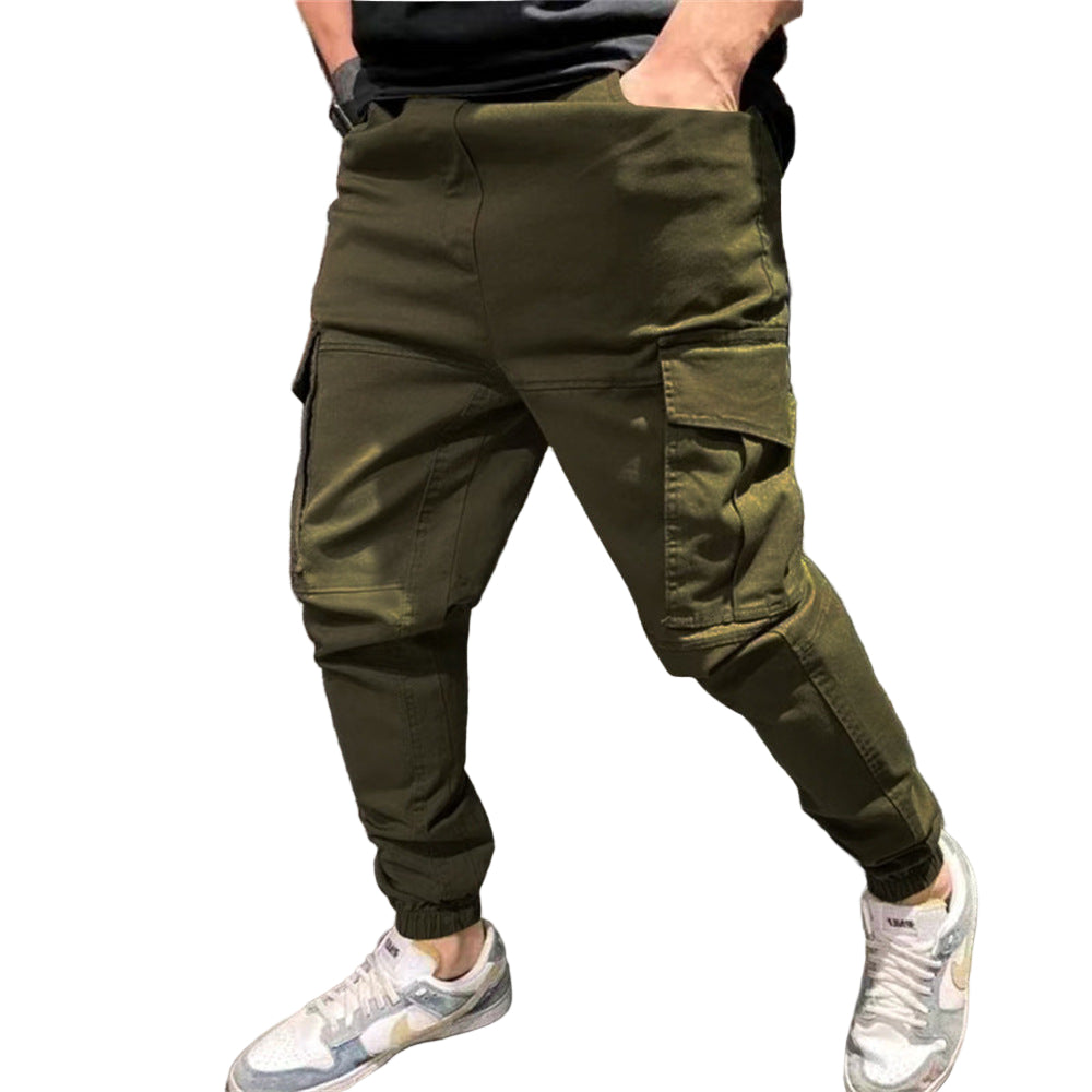 Mens Pants With Pockets Casual Cargo
