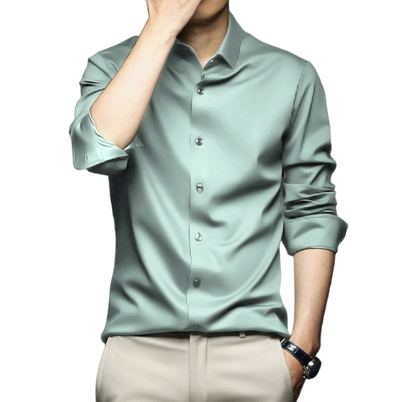 Long Sleeve Shirt Men's Anti-wrinkle Non-ironing Business Clothing Shirt