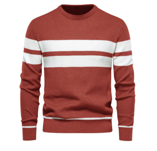 Pullover Multi-color Round Neck Men's European-style Sweater