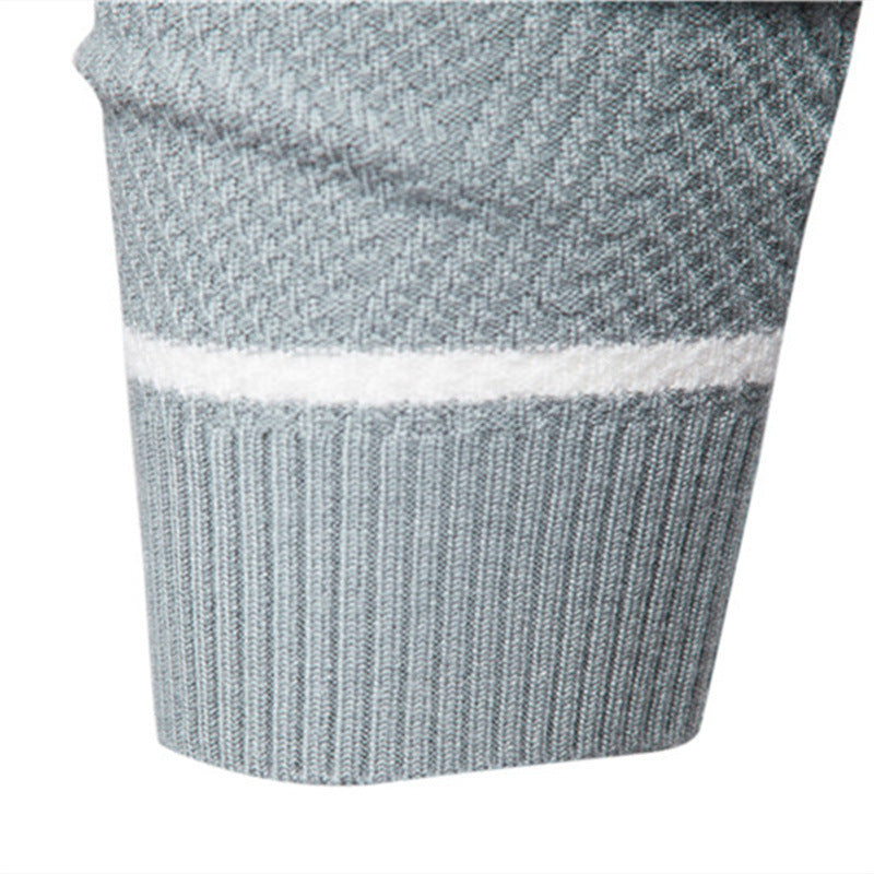 Pullover Multi-color Round Neck Men's European-style Sweater