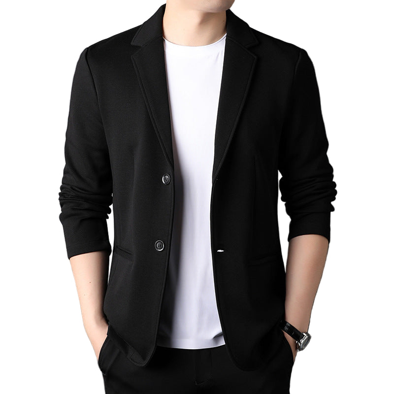 Solid-color cotton casual jacket
