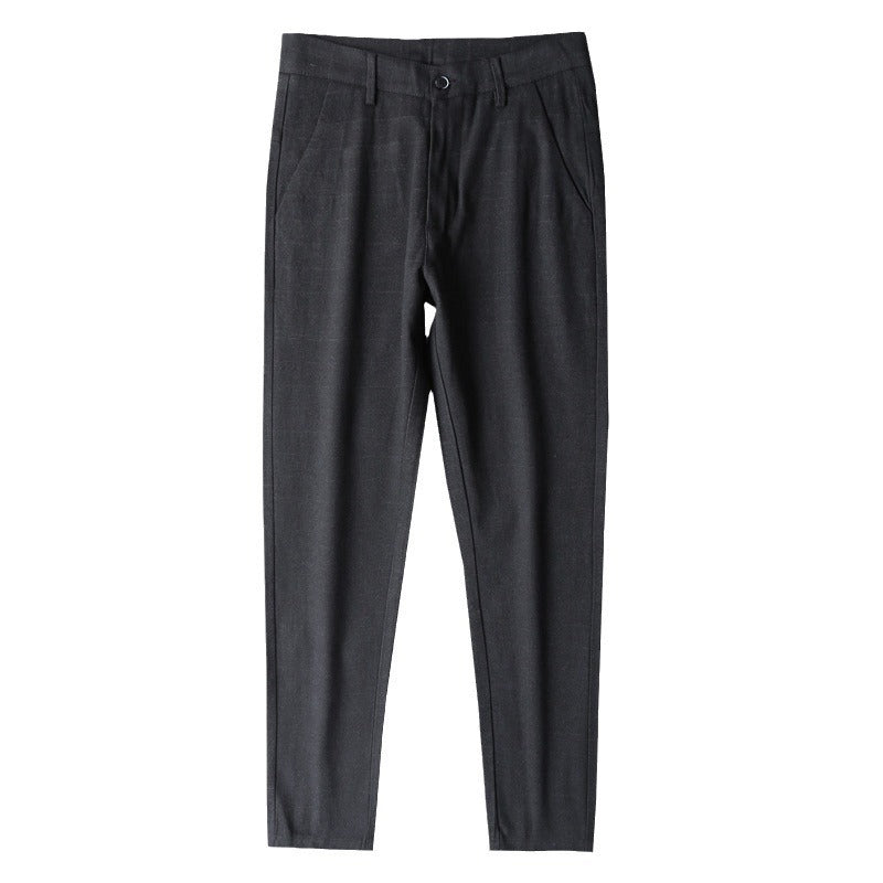 Slim-fit stretch smart trousers