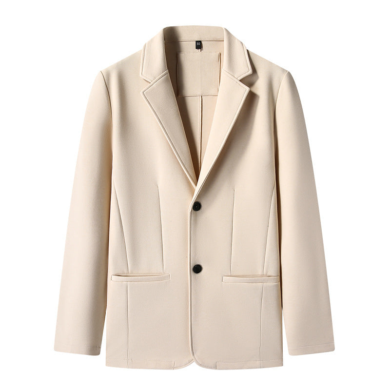 Solid-color cotton casual jacket