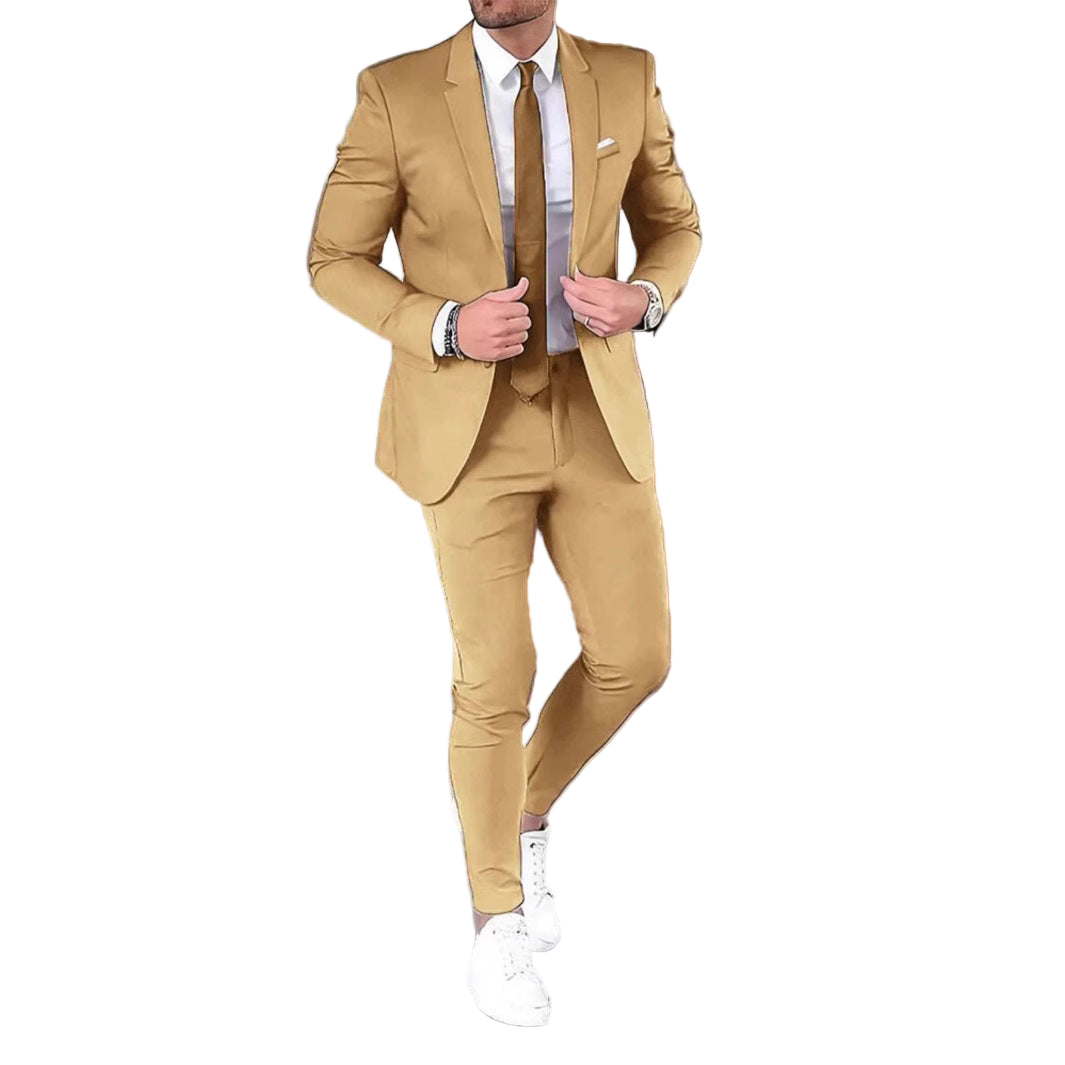 Slim-fit two-piece suit